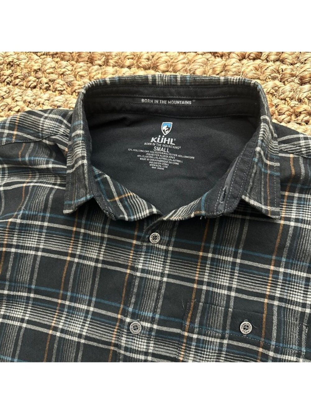 Kuhl Men’s Flannel Shirt Long Sleeve Dark (Small Mens)